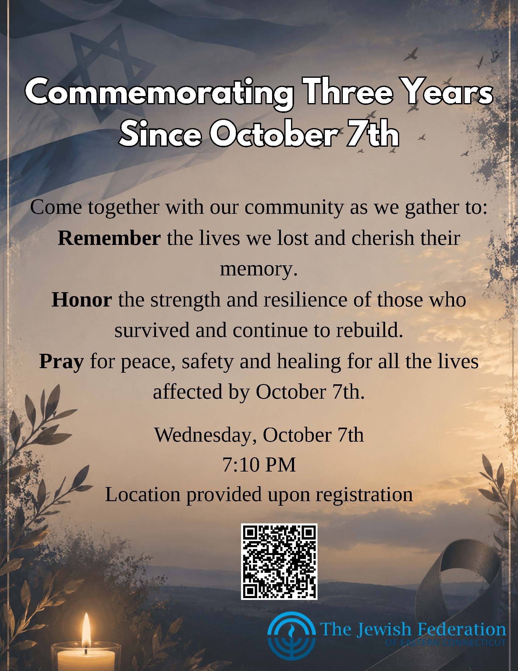 2026 Commemorating Three Years Since October 7th